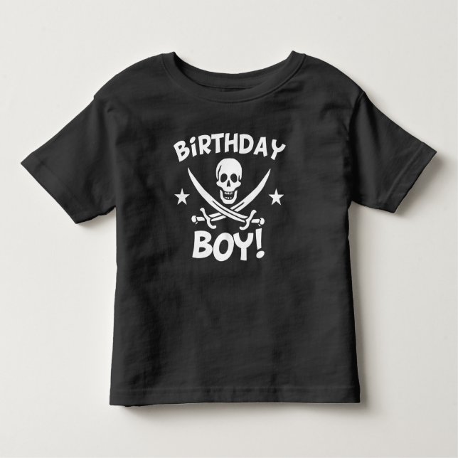 Birthday Boy Pirat Skull Tee (Framsida)