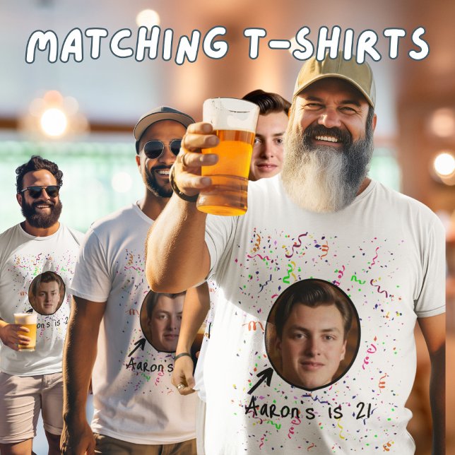 Birthday Boy pub crawl 21:a Party-gruppen T Shirt (Skapare uppladdad)
