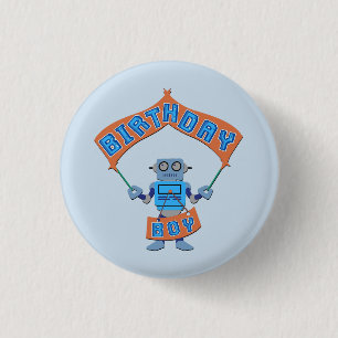 Birthday Boy Robot Knapp