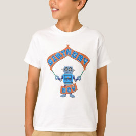 Birthday Boy Robot T Shirt