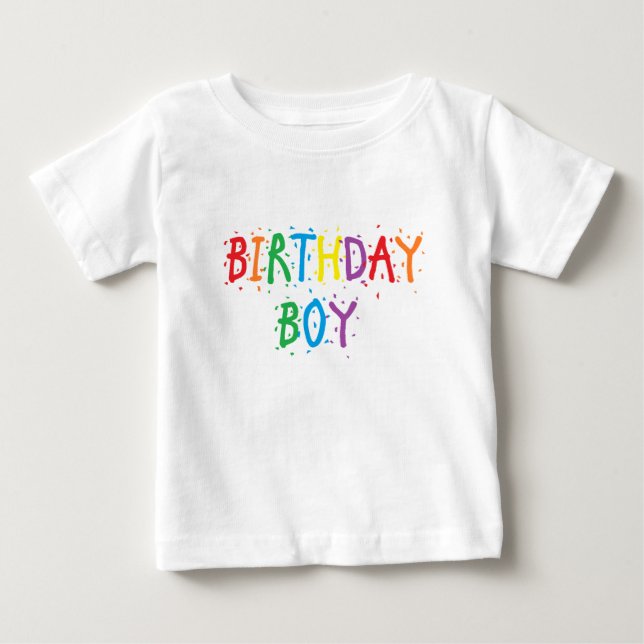 "Birthday Boy" Shirt Tee Shirt (Framsida)