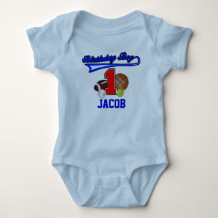 Birthday Boy Sports First Birthday Shirt Tröja
