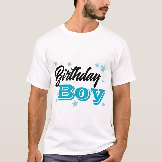 Birthday Boy T Shirt (Framsida)