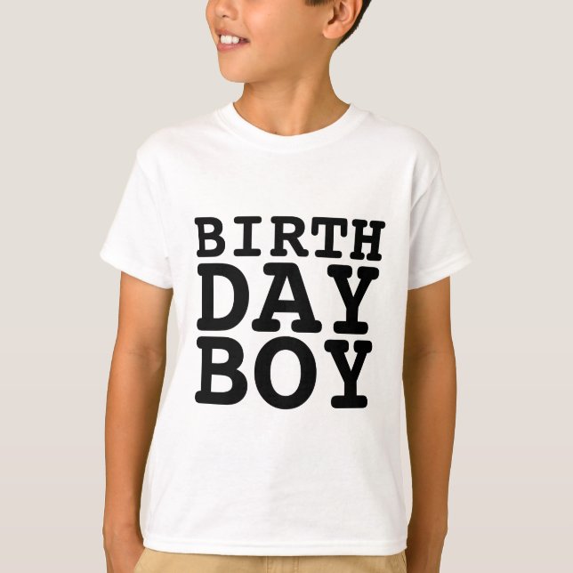 BIRTHDAY BOY T-Shirts (Framsida)