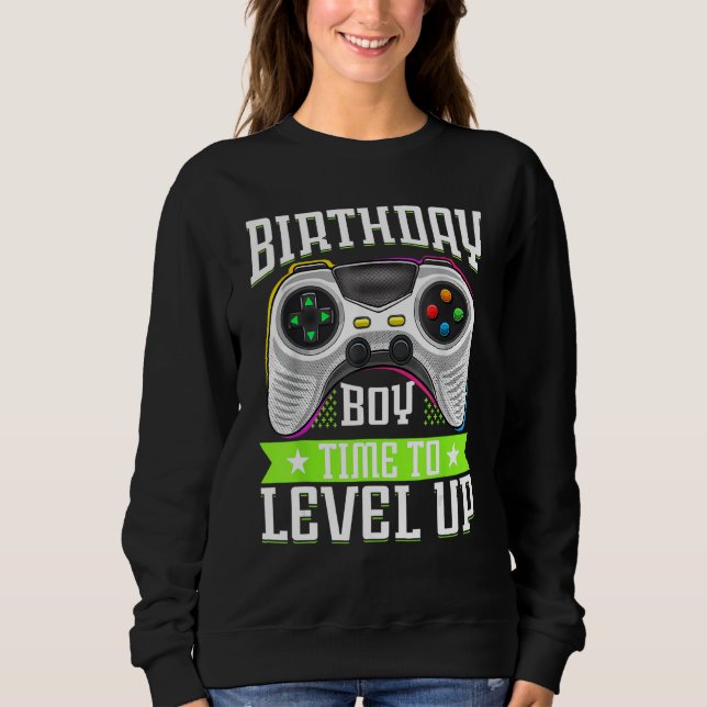 Birthday Boy Time To Level Up Video Game Birthday  T Shirt (Framsida)