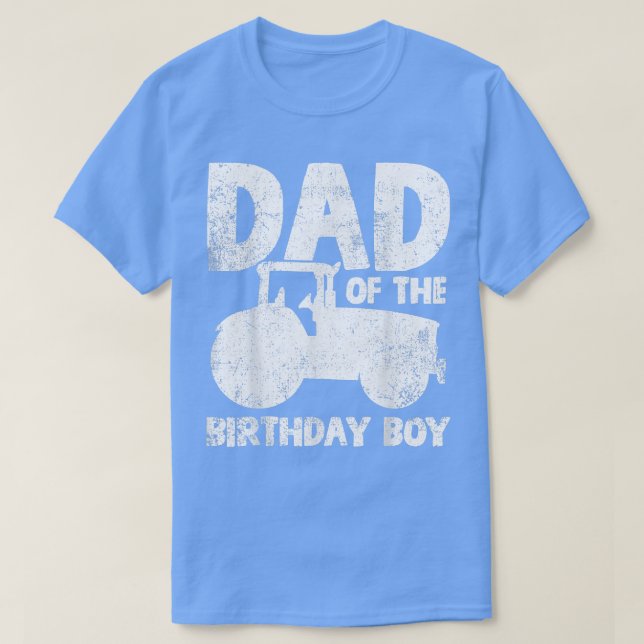 Birthday Boy Tractor Farmer T Shirt (Design framsida)