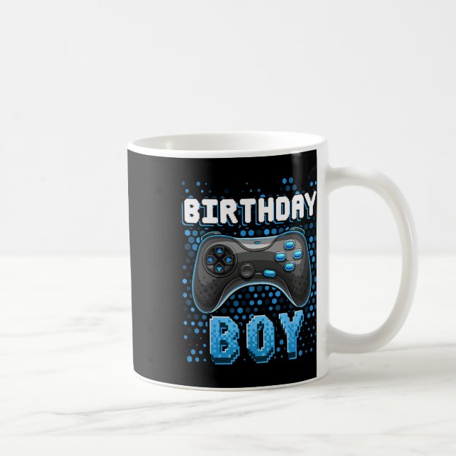 Birthday Boy Video Game Controller Birthday Gamer Kaffemugg (Höger)