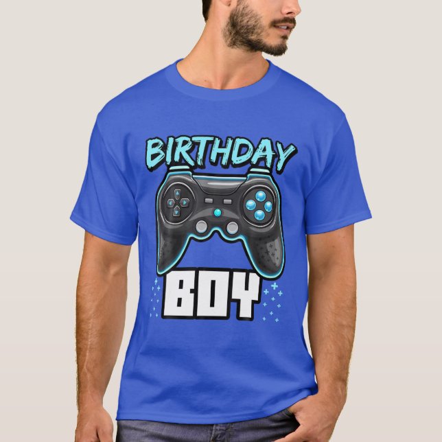 Birthday Boy Video Game Controller Birthday Gamer  T Shirt (Framsida)