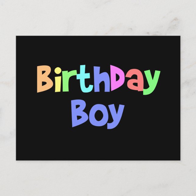 Birthday Boy Vykort (Framsida)