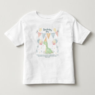 Birthday Boy Watercolor Dinosaur T Shirt