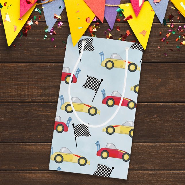 Birthday Boy Whimsical Tävling Cars Cute Mönster (Skapare uppladdad)