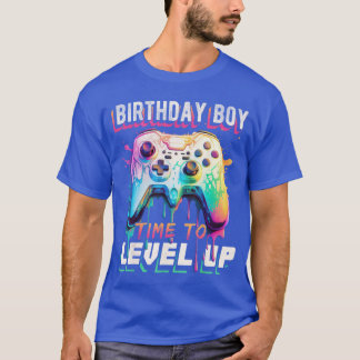 Birthday Boyime to Level Up Video Game Birthday Pa T Shirt