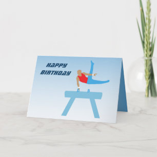 Birthday Boys Gymnastics Pommel Horse Kort