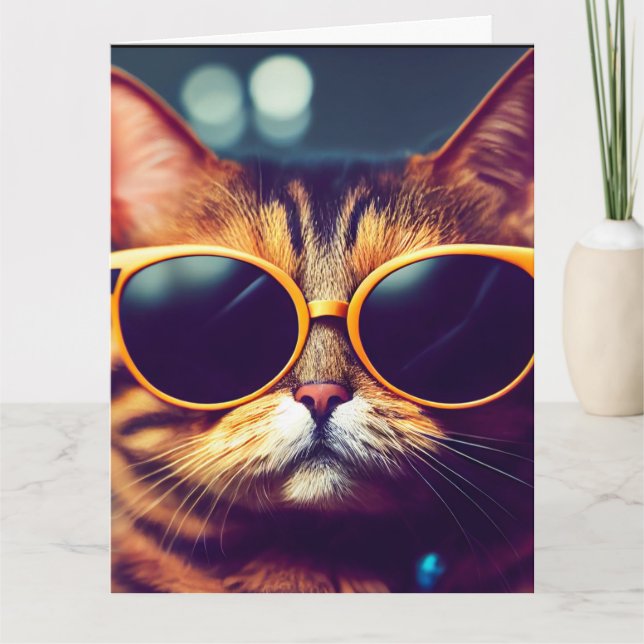 BIRTHDAY BROTHER COOLA CAT GREETARD KORT (Framsida)
