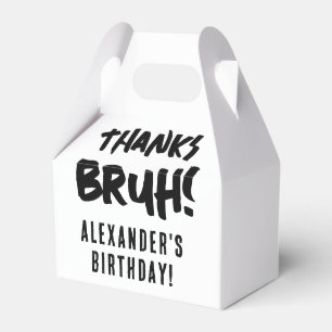 Birthday Bruh Boy's Teenager Tonåring Boy Tack Presentaskar