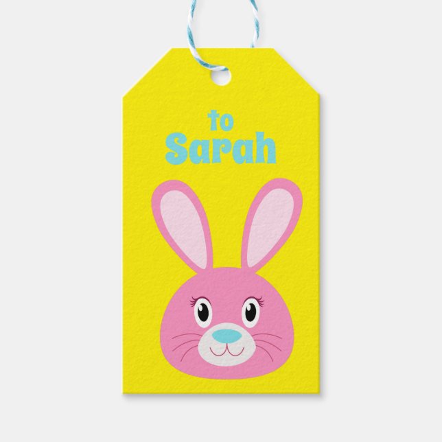 Birthday Bunny Presentetikett (Framsidan)