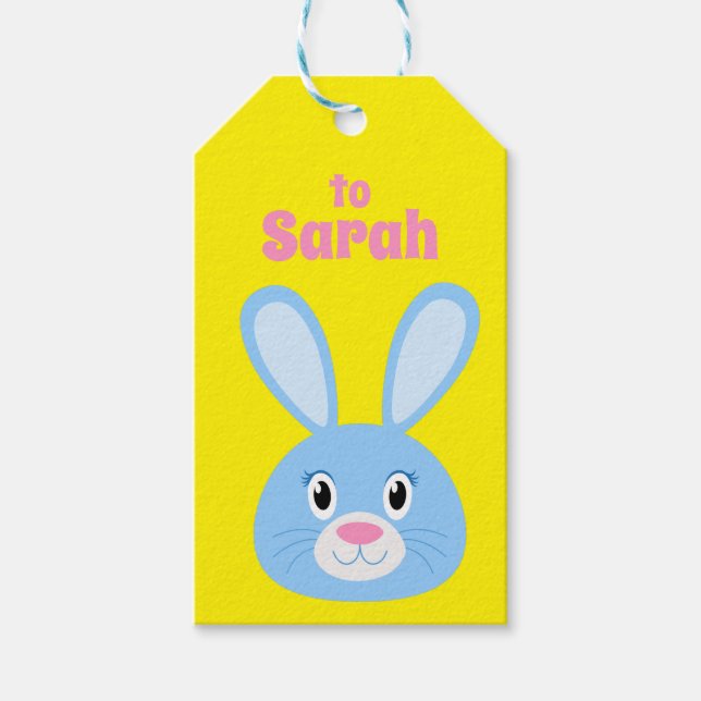 Birthday Bunny Presentetikett (Framsidan)