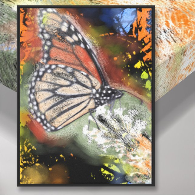 Birthday Butterfly Art Canvas Print (Skapare uppladdad)