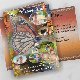 Birthday Butterfly Mamma Kort