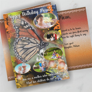Birthday Butterfly Mamma Kort