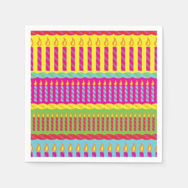 Birthday Cake Party Pappersservett (Framsidan)