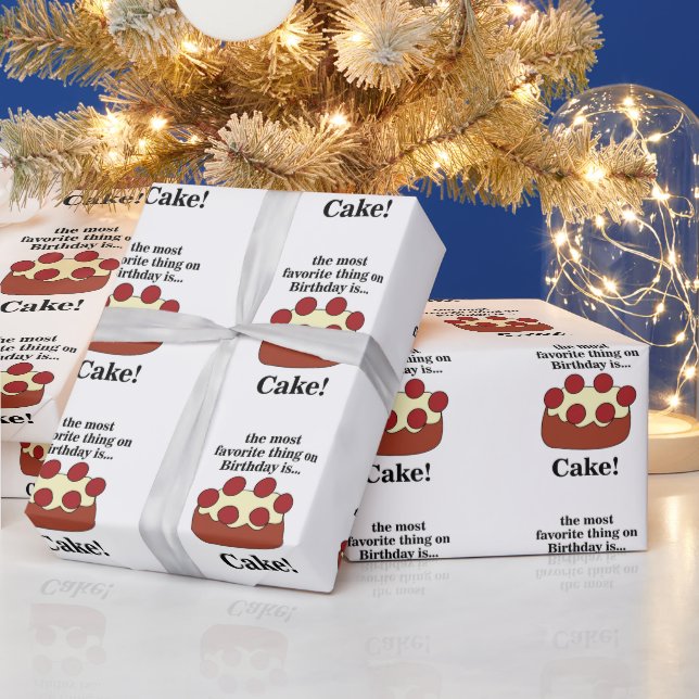 Birthday Cake Party Presentpapper (Helgdagar)