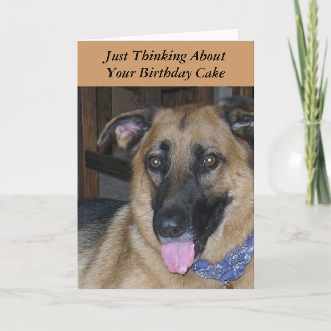 Birthday Cake Pavlov Dog Humor Kort (Framsida)