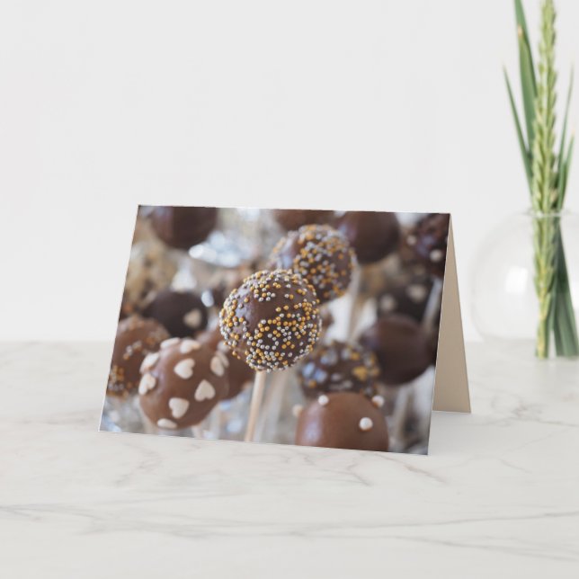 BIRTHDAY CAKE POPS-KORT KORT (Framsida)