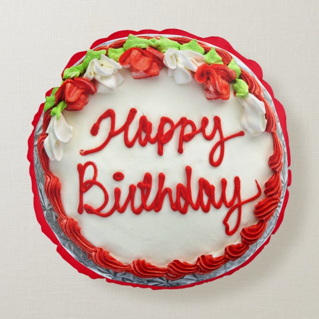 BIRTHDAY CAKE RUND KUDDE (Framsidan)
