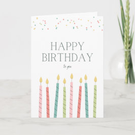 Birthday Candle Greeting Card Kort
