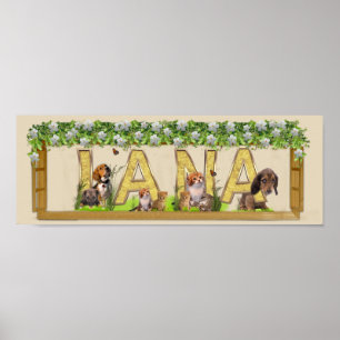 Birthday Capital- brev Art Poster