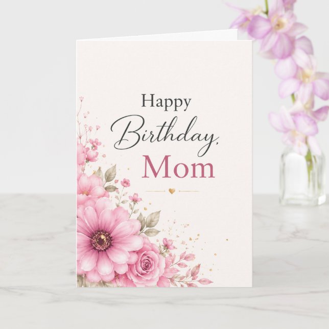 Birthday Card for Mom Kort (Orkide)