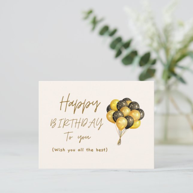 BIRTHDAY CARD HELG VYKORT (Stående Fram)