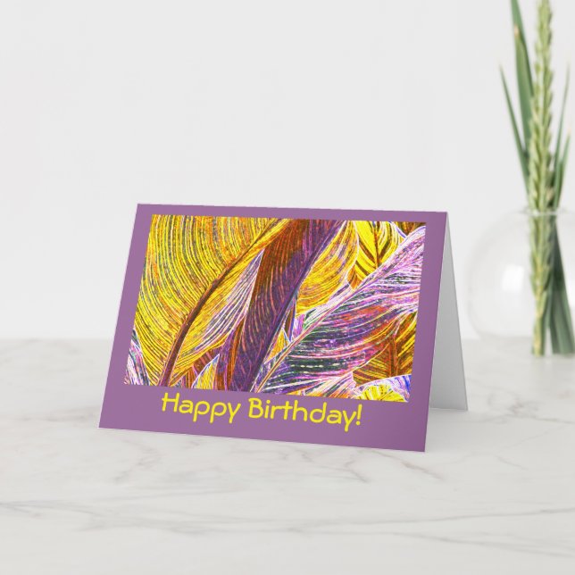 BIRTHDAY CARD/ I CELEBRAGE DIN UNIQUENESS/CANNA KORT (Framsida)