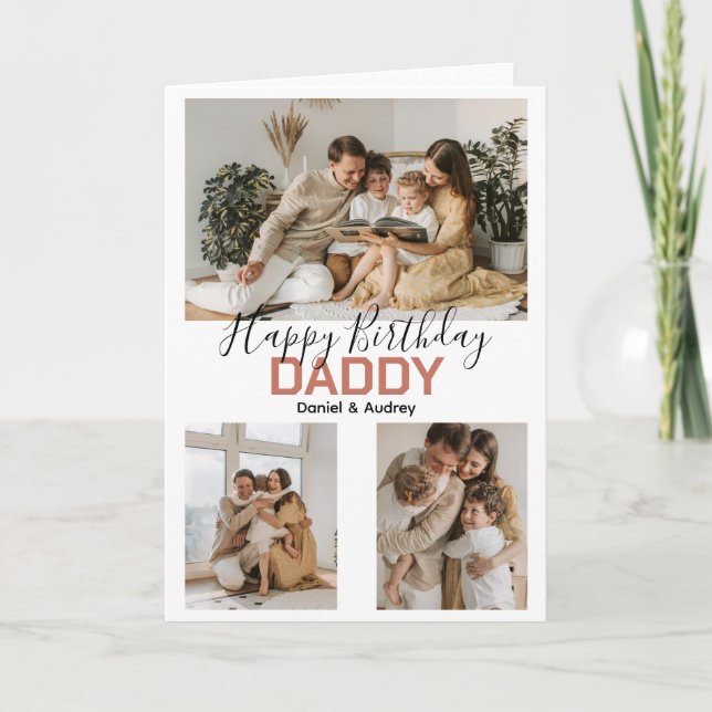 Birthday Card Photo Custom Kort (Framsida)