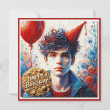 BIRTHDAY CARD ~ Teenage Boy ~