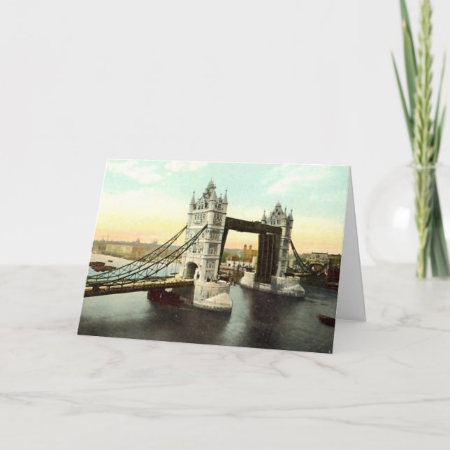 Birthday Card, Torn Bridge, London Kort (Framsida)