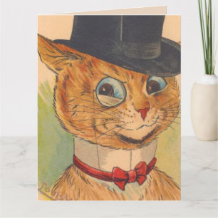 BIRTHDAY CAT PAPPA LOUIS WAIN FOR GREETCARDS KORT