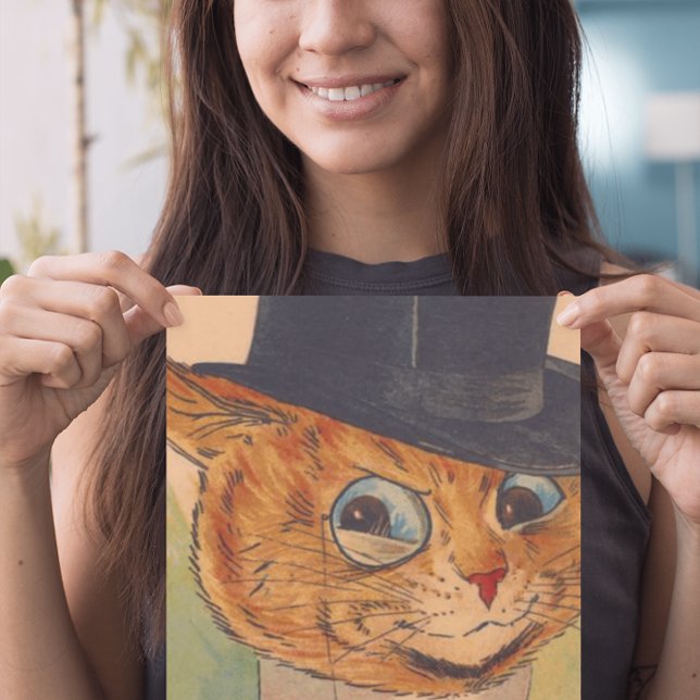 BIRTHDAY CAT PAPPA LOUIS WAIN FOR GREETCARDS KORT (Skapare uppladdad)