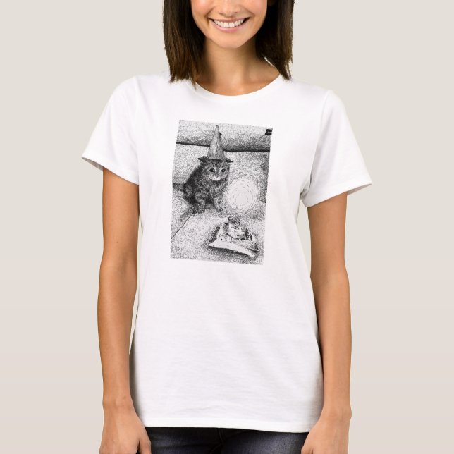Birthday Cat T Shirt (Framsida)