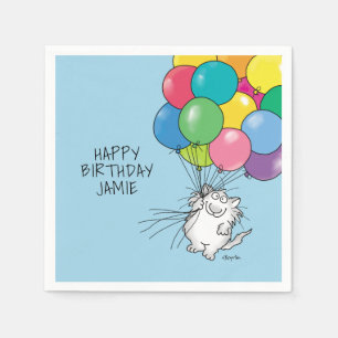 BIRTHDAY CATS AV Sandra Boynton Napkins Pappersservett