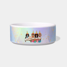 Birthday Cavalier Kung Charles Spain Bowl