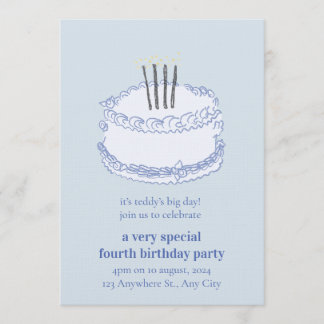 Birthday Celebration – Editable Party Invitation T Inbjudningar