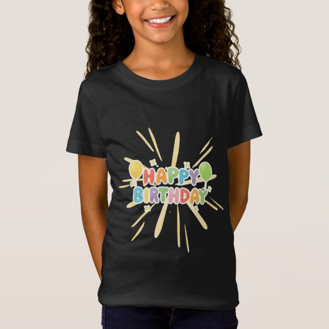 Birthday Celebration T Shirt (Framsida)