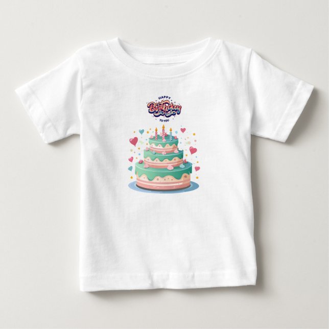 Birthday Celebration Time Let’s Party T Shirt (Framsida)