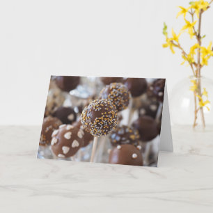 BIRTHDAY CHOCOLATE CAKE POPS CARDS KORT