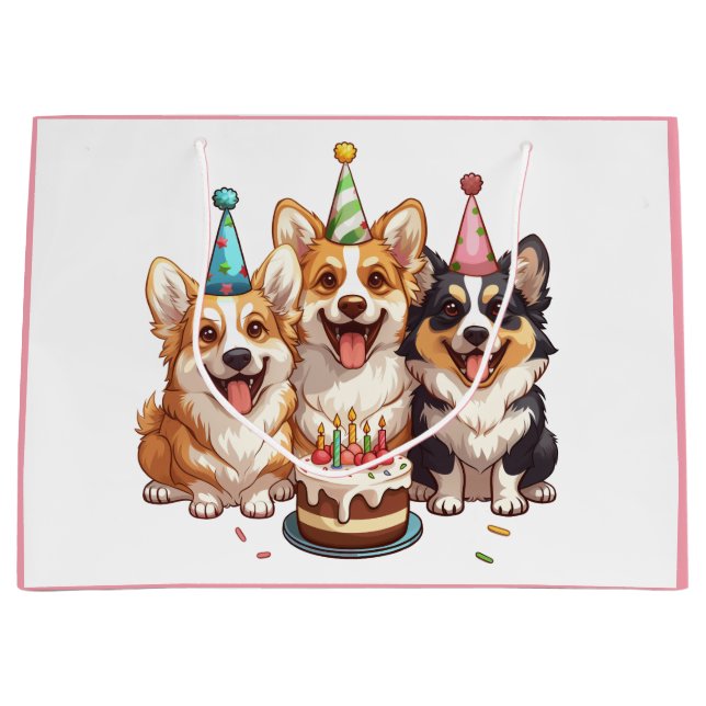 Birthday Corgi Hundar (Framsidan)