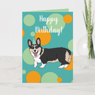 Birthday Corgi Kort