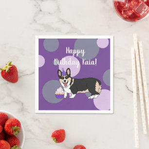 Birthday Corgi Pappersservett