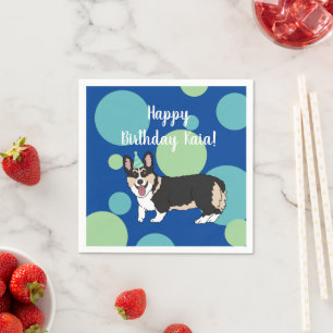 Birthday Corgi Pappersservett